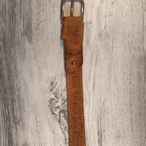 Dior Tan Leather Women Belt
